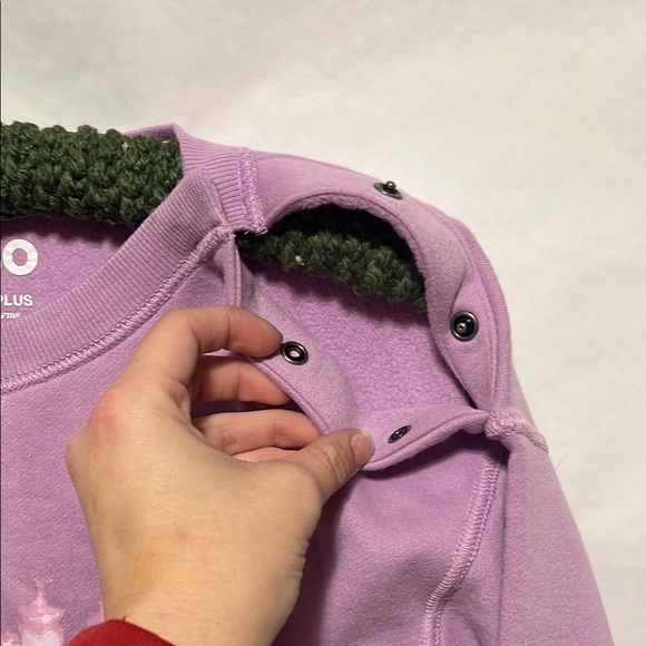 Purple Heart Graphic Sweatshirt Dress - Picture 4 of 5